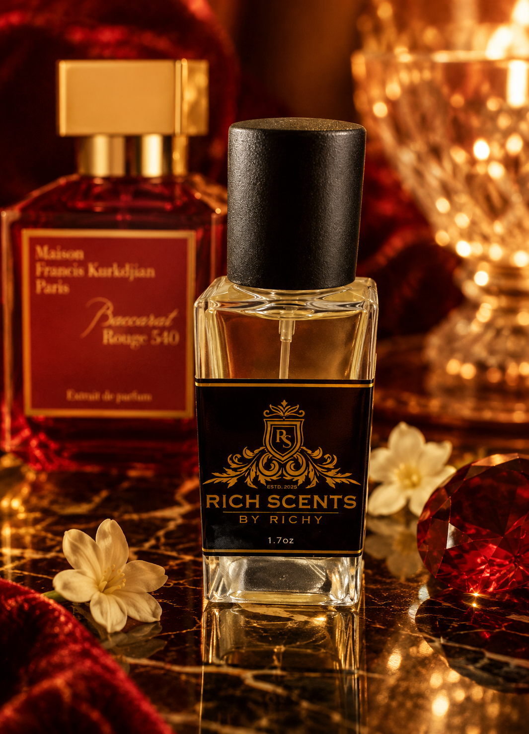 My inspiration of Baccarat Rouge Extrait 540