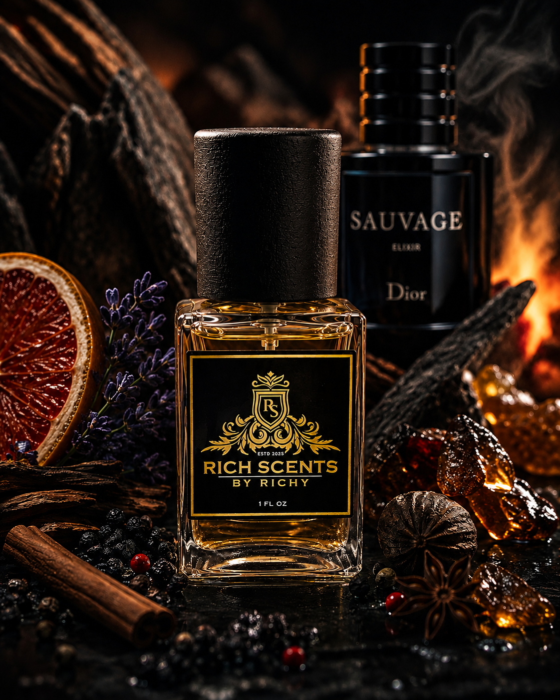 My inspiration of Dior sauvage elixir